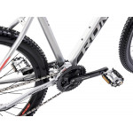 Horský bicykel ROMET RAMBLER R7.4 2024 M Strieborno-červený grafit